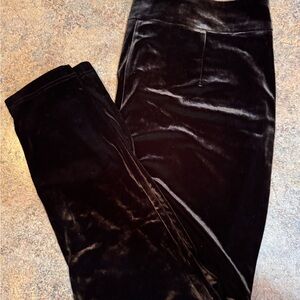 Black Velvet Pants- City Chic Isla Pant